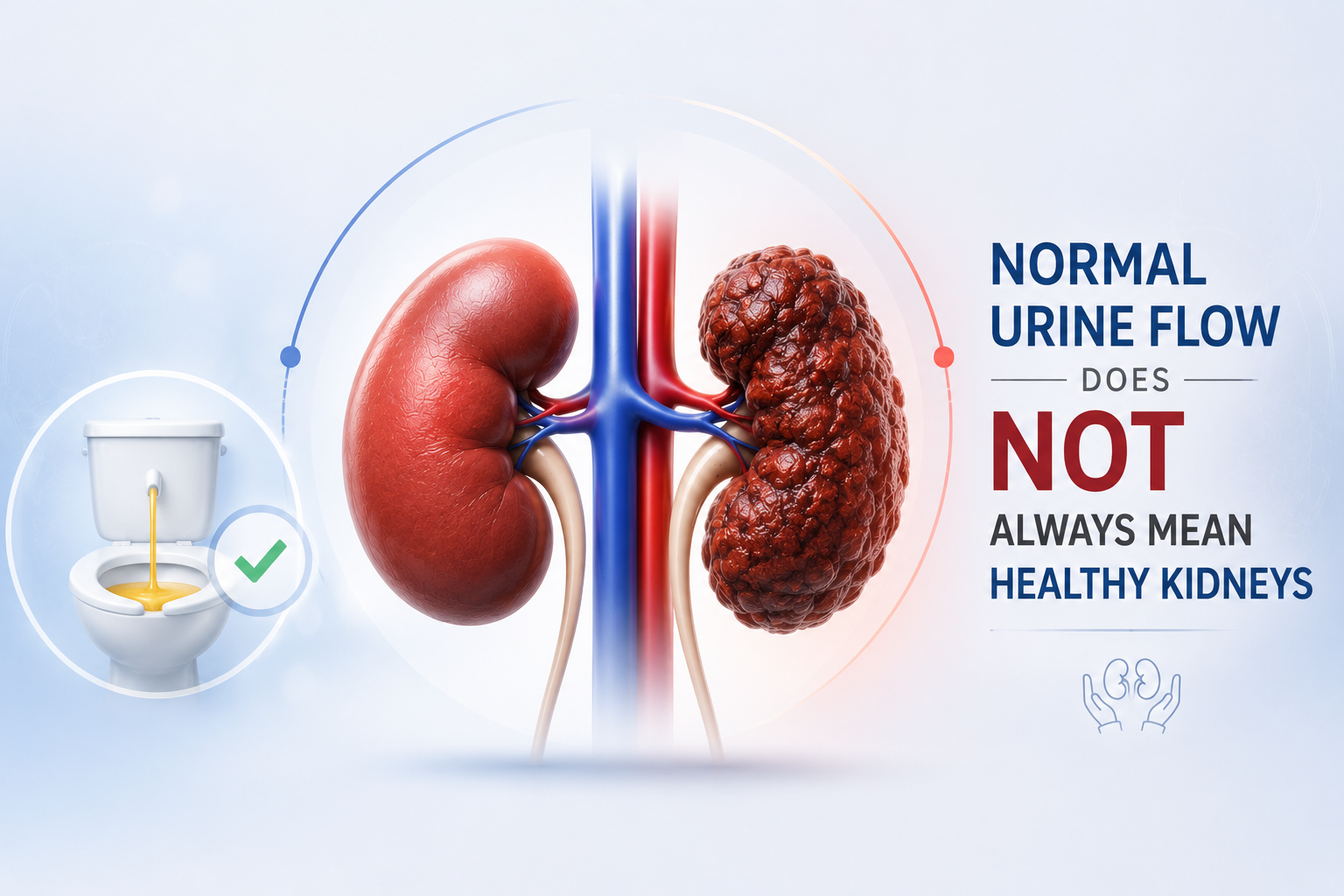 Normal Urine Flow Does Not Always Mean Healthy Kidneys